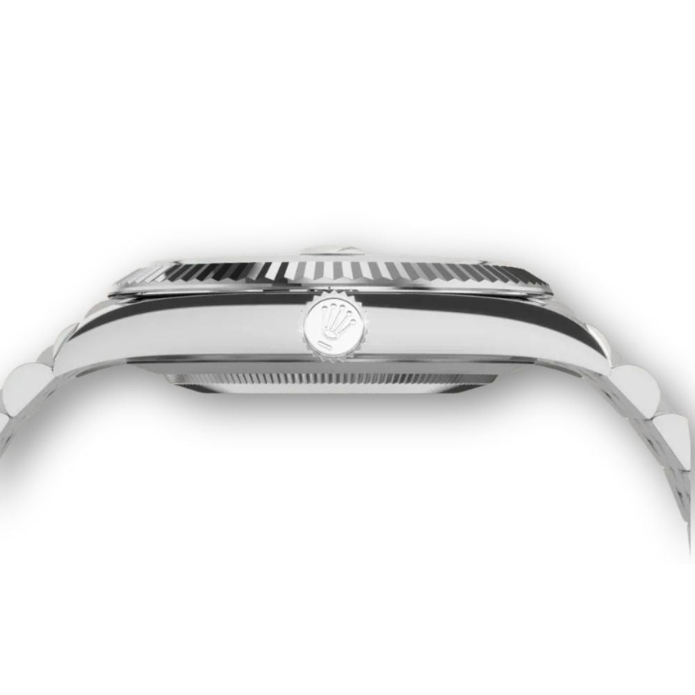 Datejust 41mm in Oystersteel and White Gold with Grey Dial