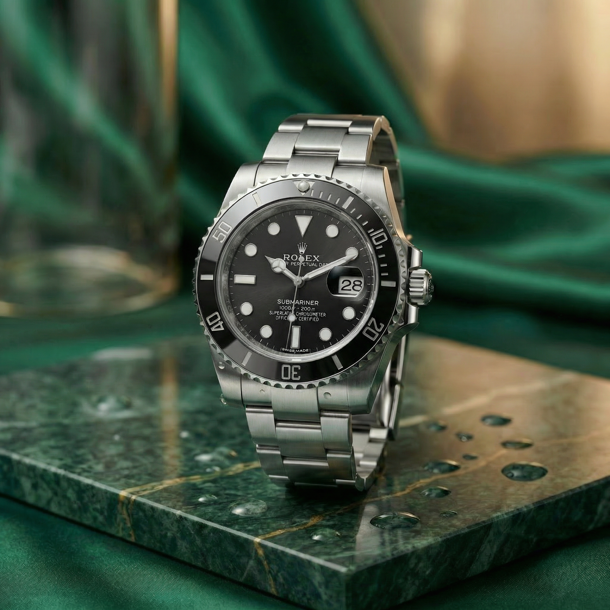 RO. Sub. - 41mm in Steel with Black Dial