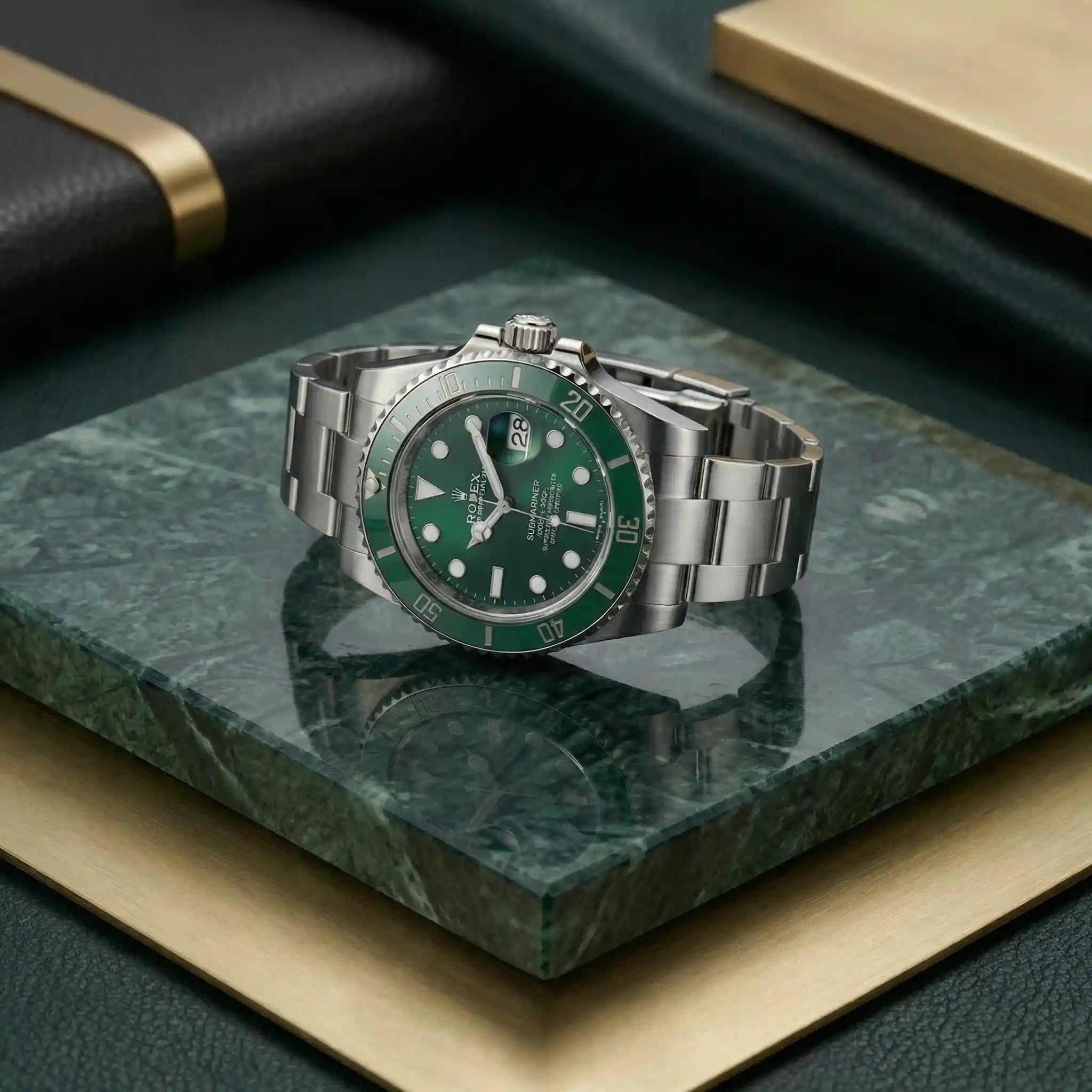 RO. Sub. - 41mm in Steel with Emerald Green Dial