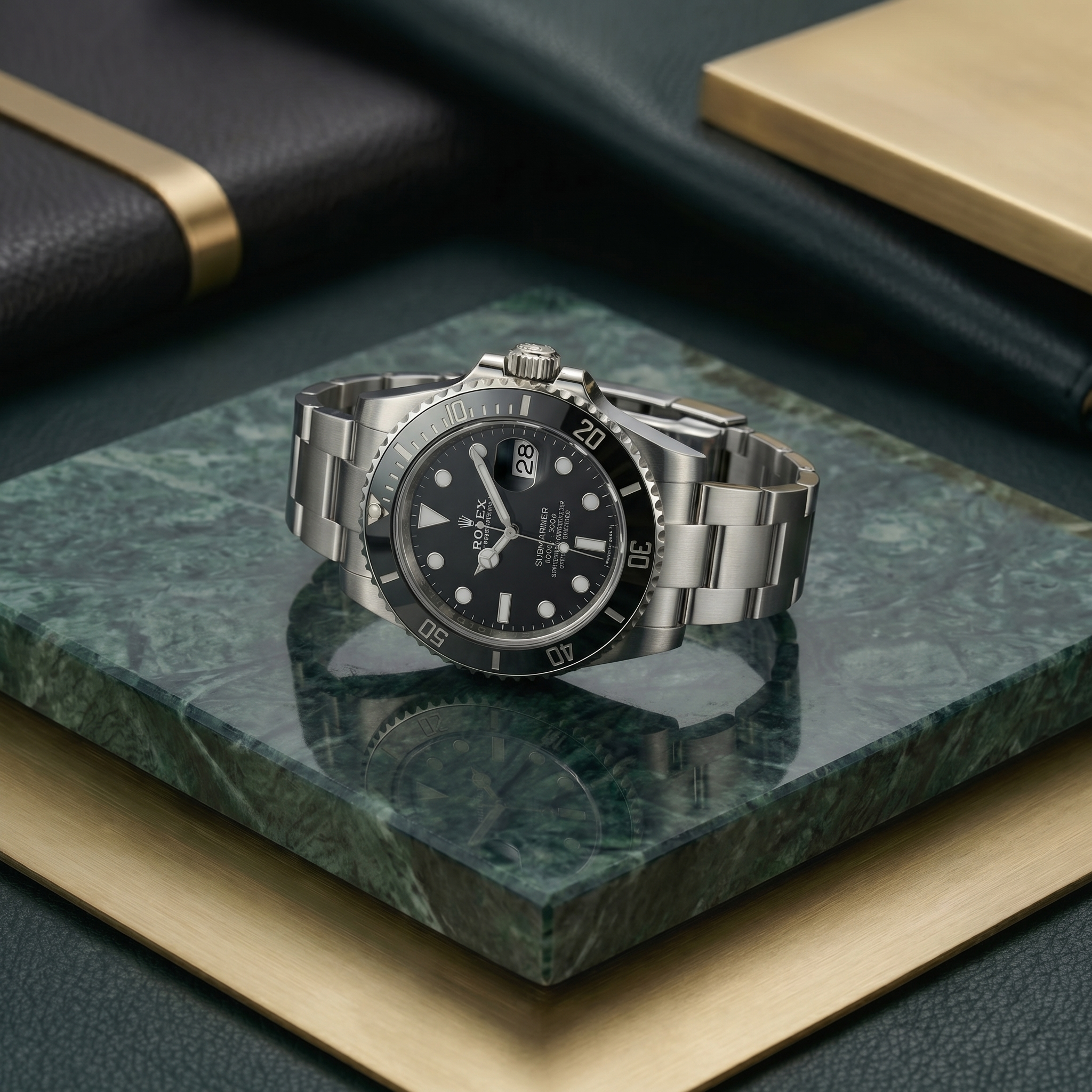 RO. Sub. - 41mm in Steel with Black Dial